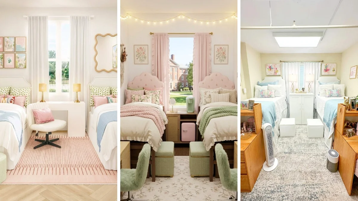 10 Aesthetic Dorm Room Ideas for Girls That Actually Maximize Small Spaces