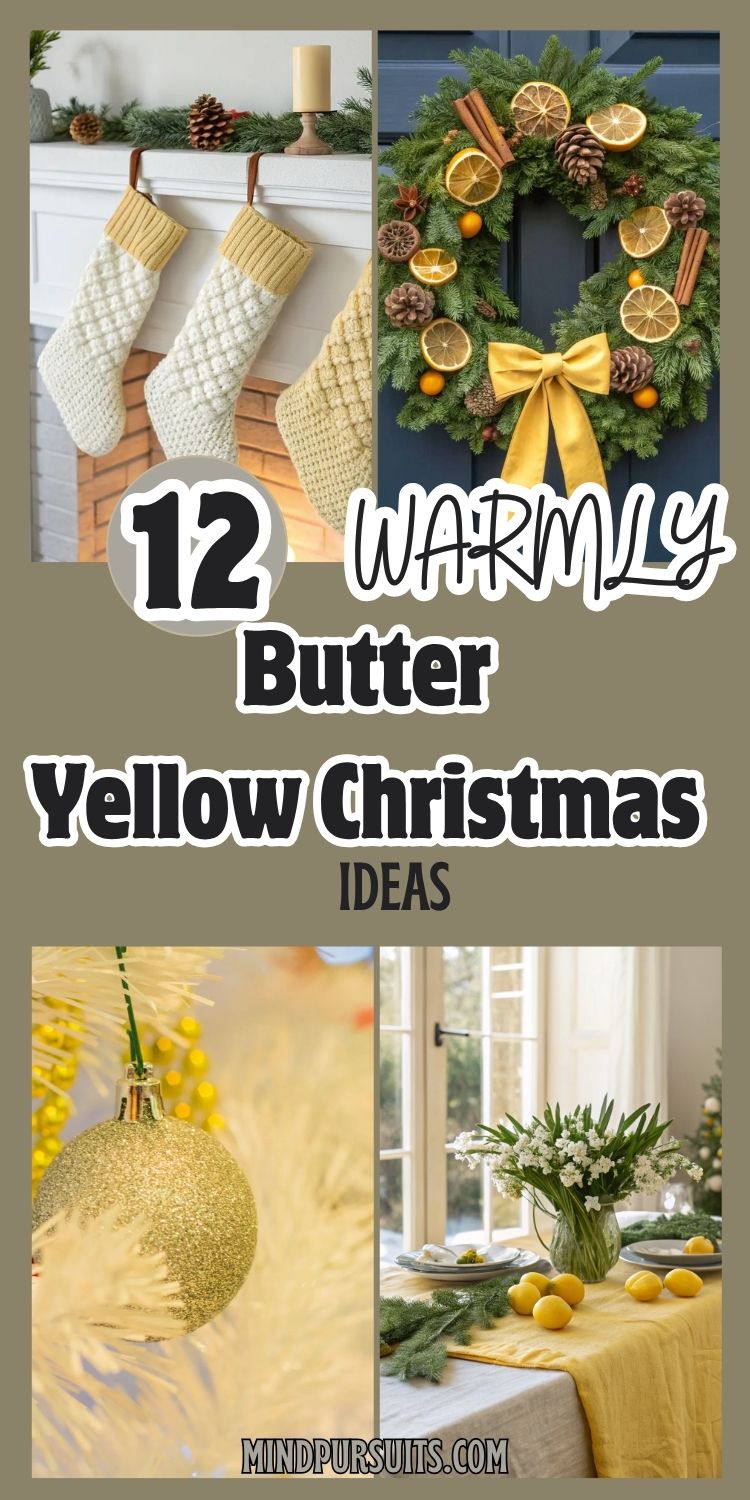 12 Butter Yellow Christmas Ideas for Unexpected Elegance