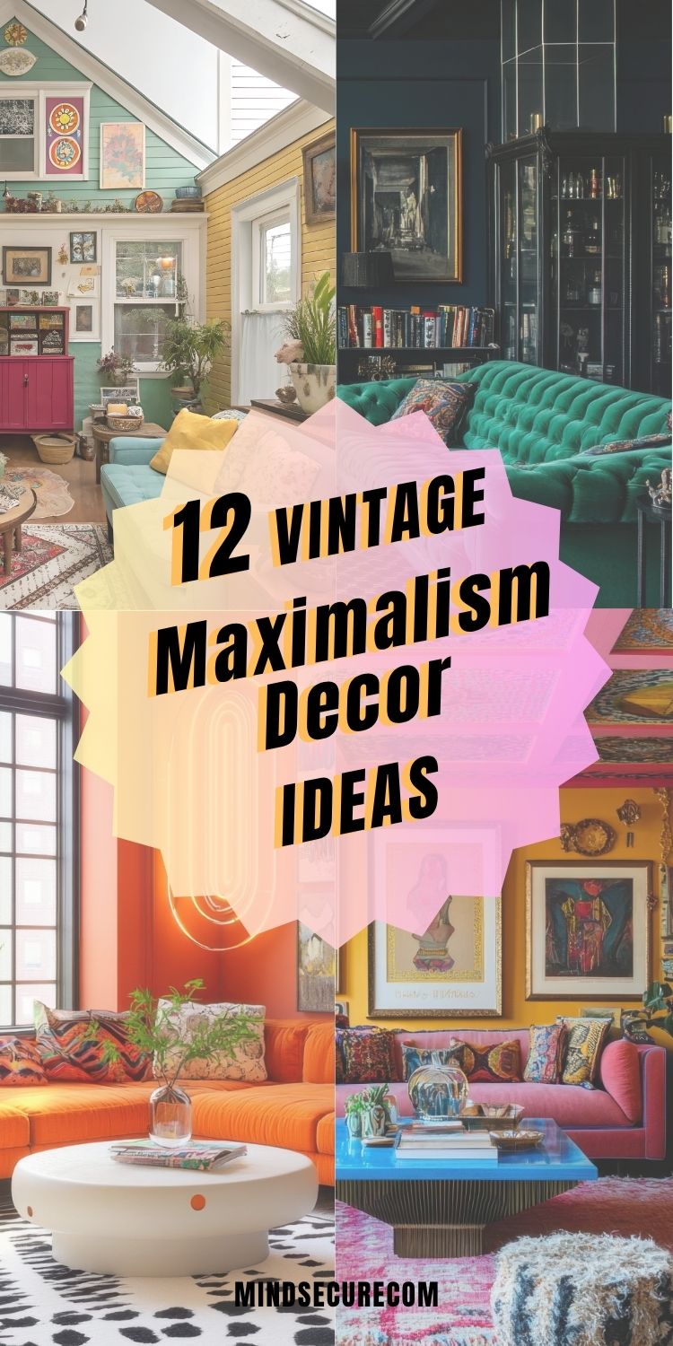 12 Vintage Maximalism Decor Ideas for Small Living Rooms
