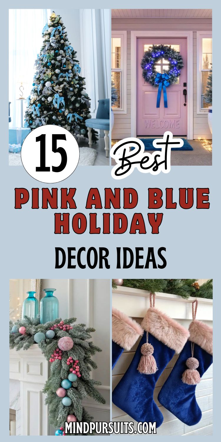 15 Pink and Blue Holiday Ideas for Non-Traditional Decor