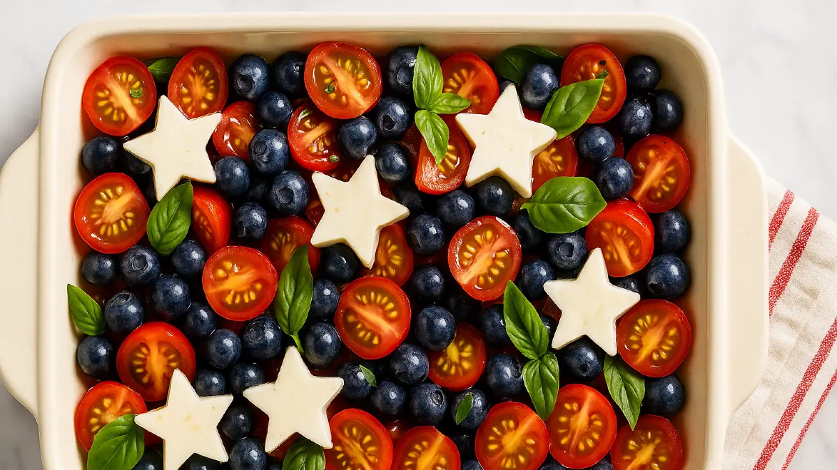 4th of July Salad – The Refreshing Berry Caprese Salad