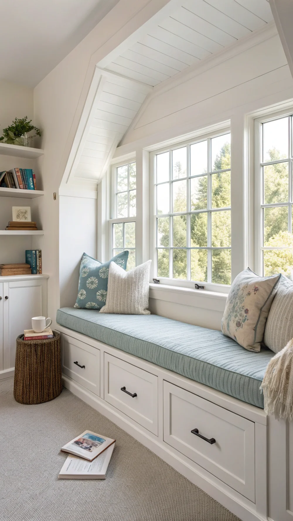 Built-In Window Seat with Storage