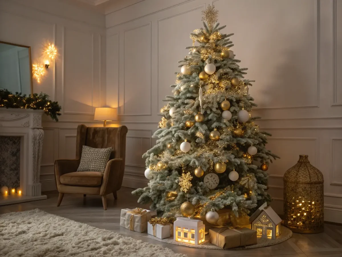 Butter Yellow Christmas Tree
