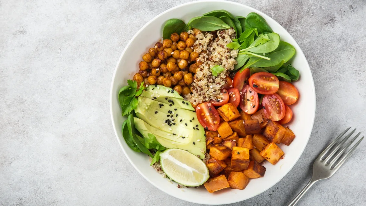 Chia-Quinoa Chickpea Bowl