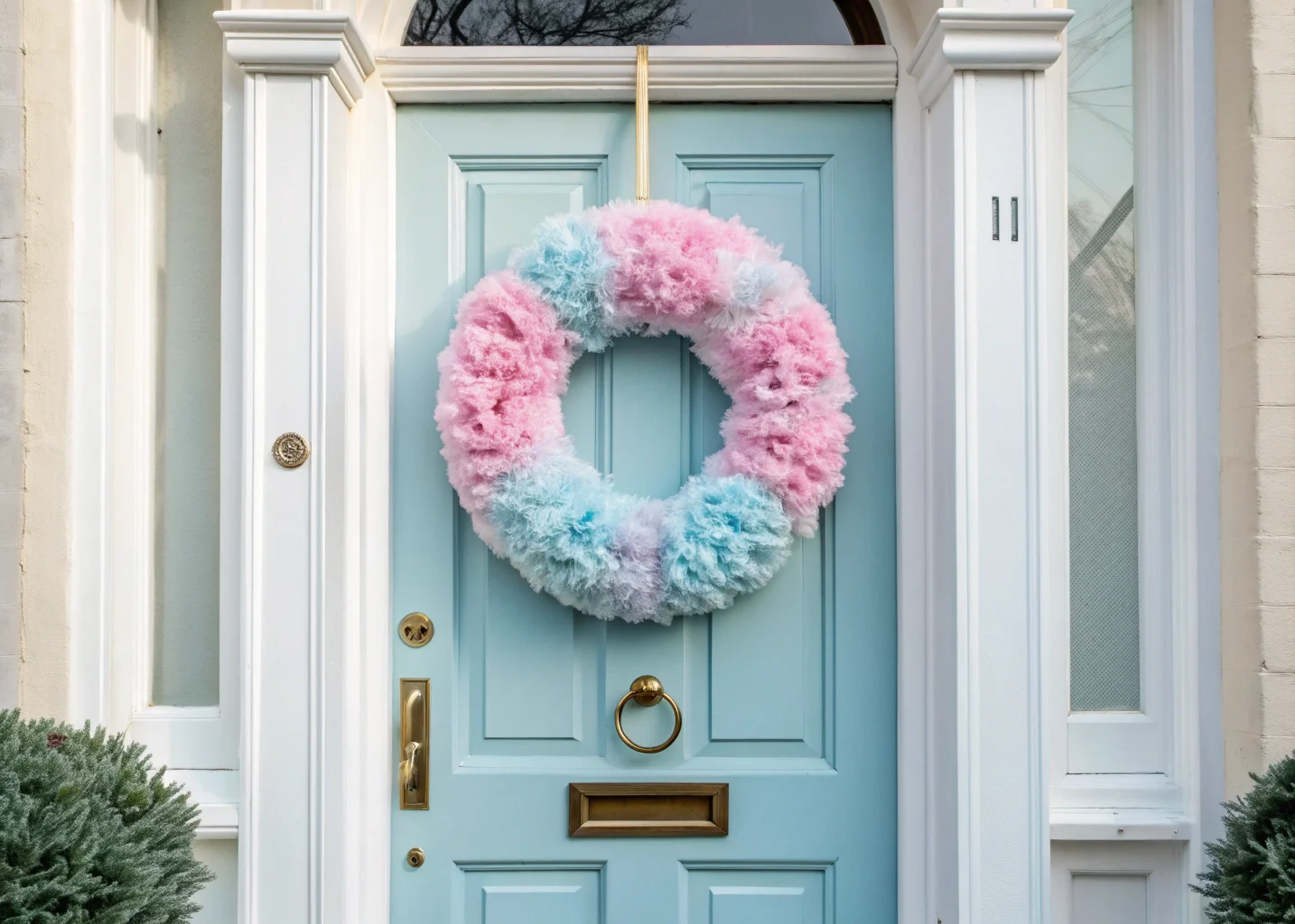 Cotton Candy Wreath