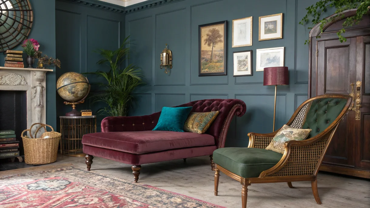 Deco Scallop with Mint Velvet Sofa