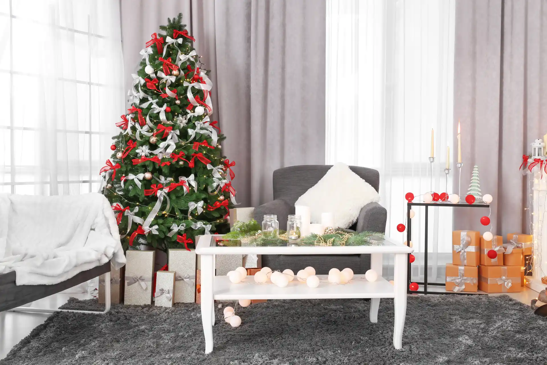  Elegant Contrast in Gray and Evergreen