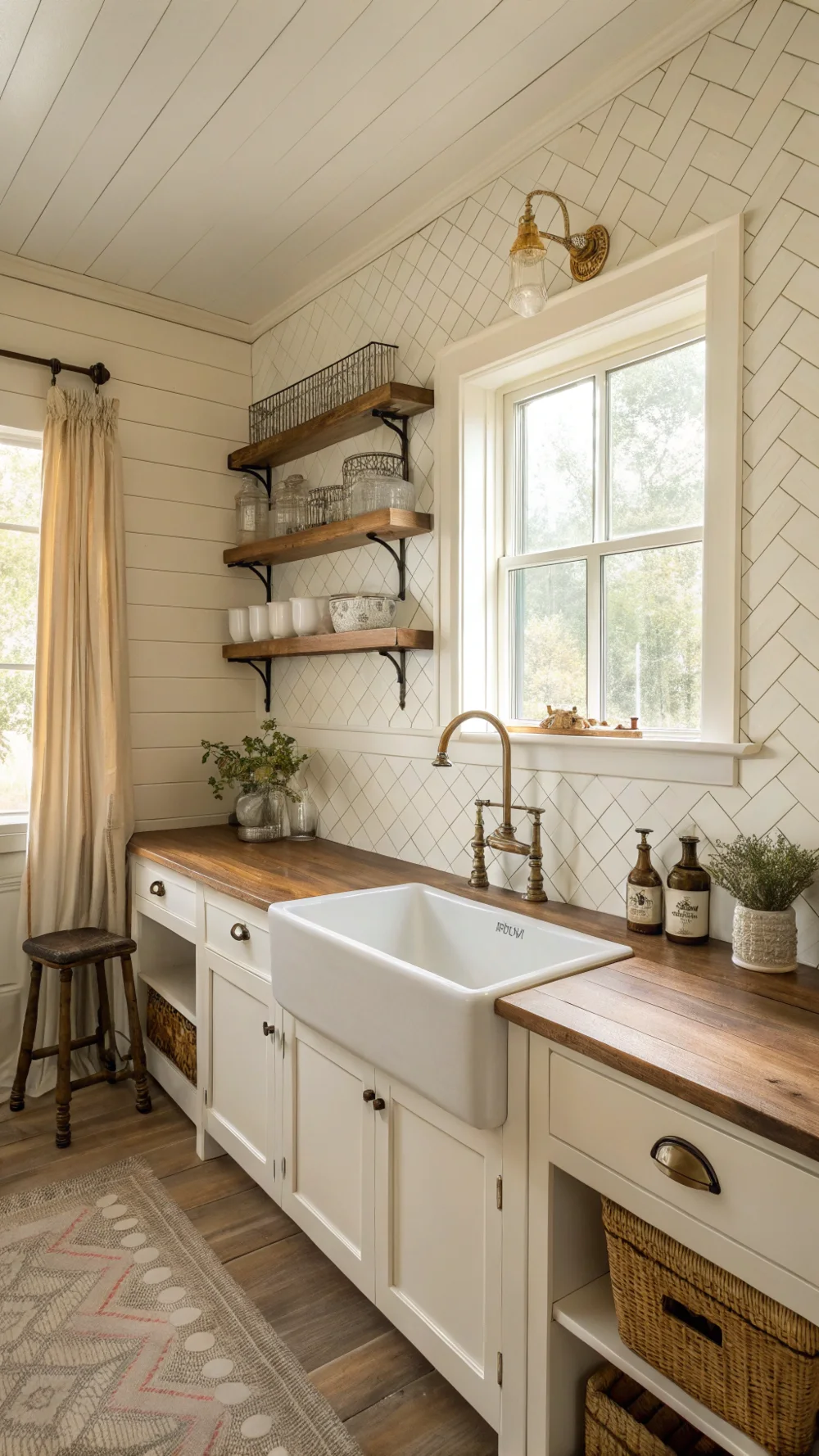 Farmhouse Chic with Apron Front Sink