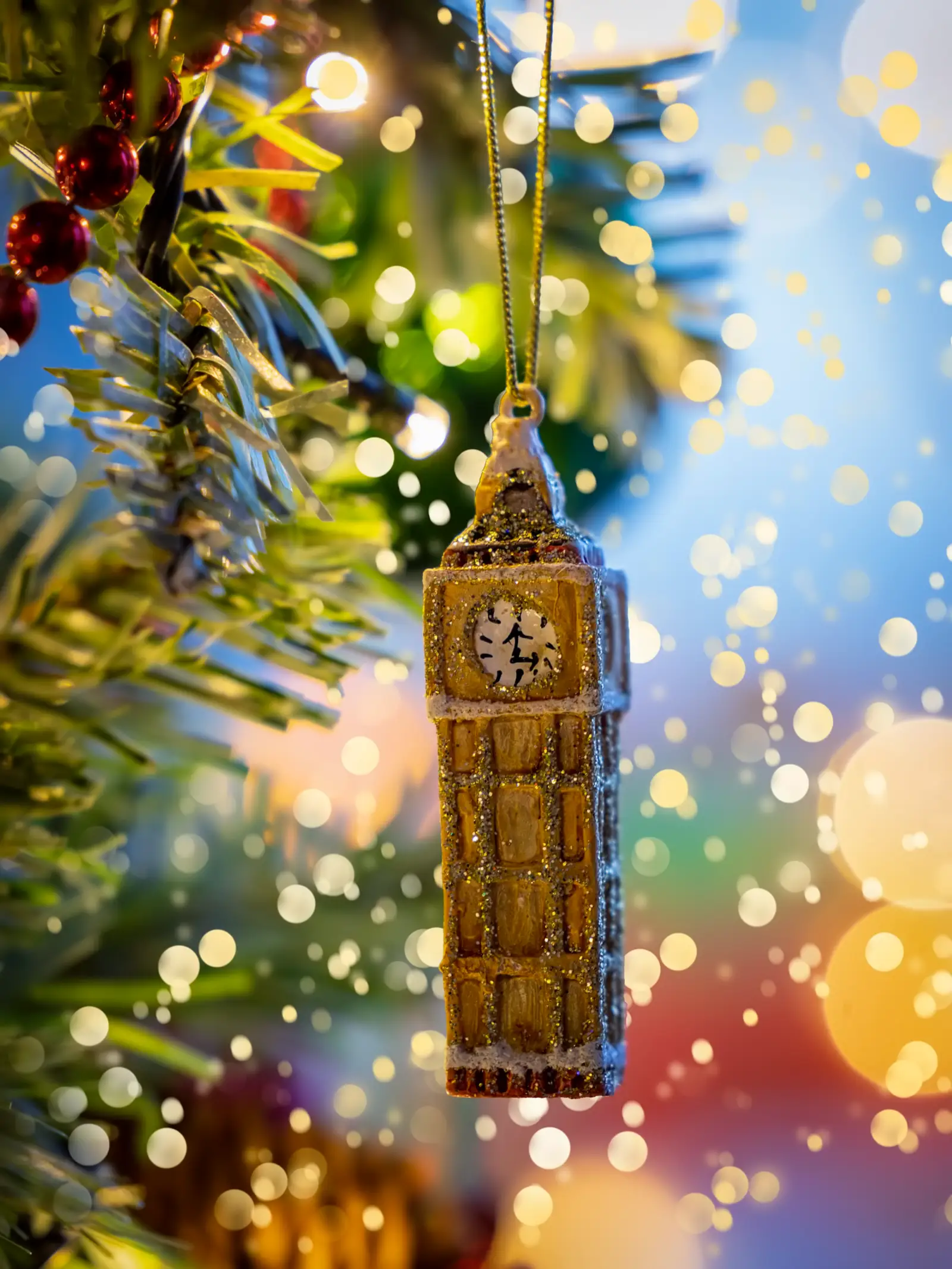 Gilded Grandeur Big Ben Ornament