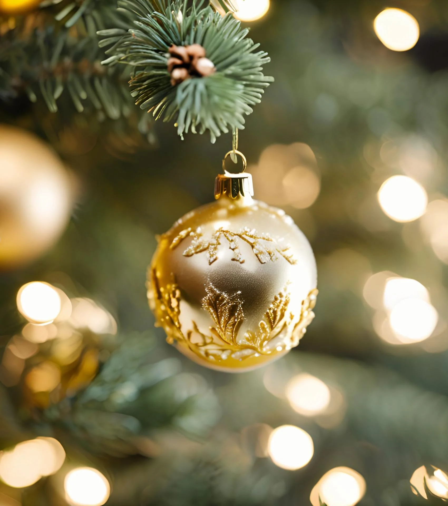 Gold Filigree Bauble