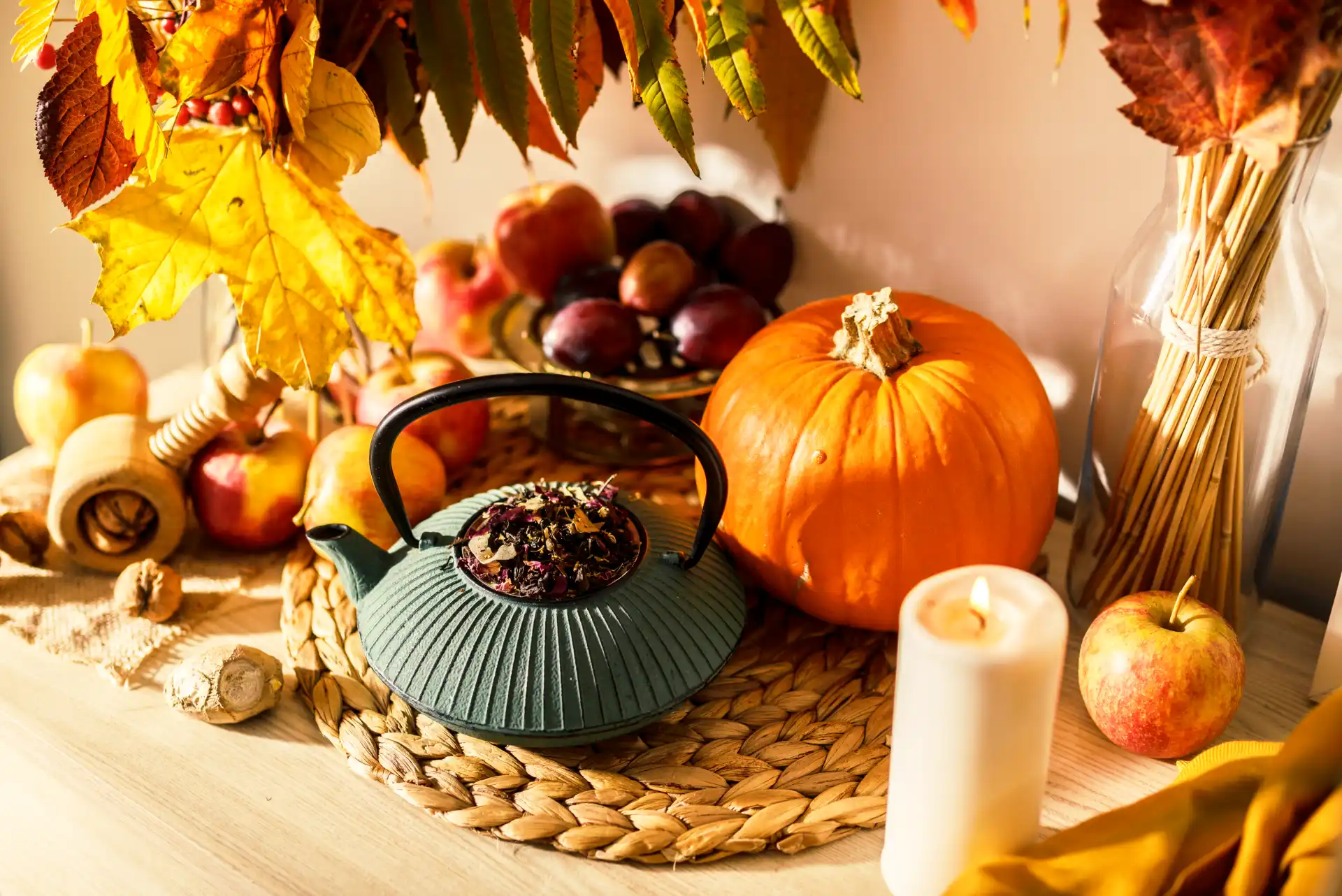 Harvest Tea and Fruit Centerpiece