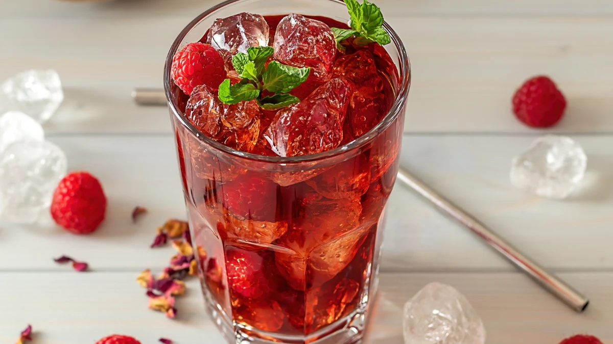 Hibiscus-Rosehip Iced Tea