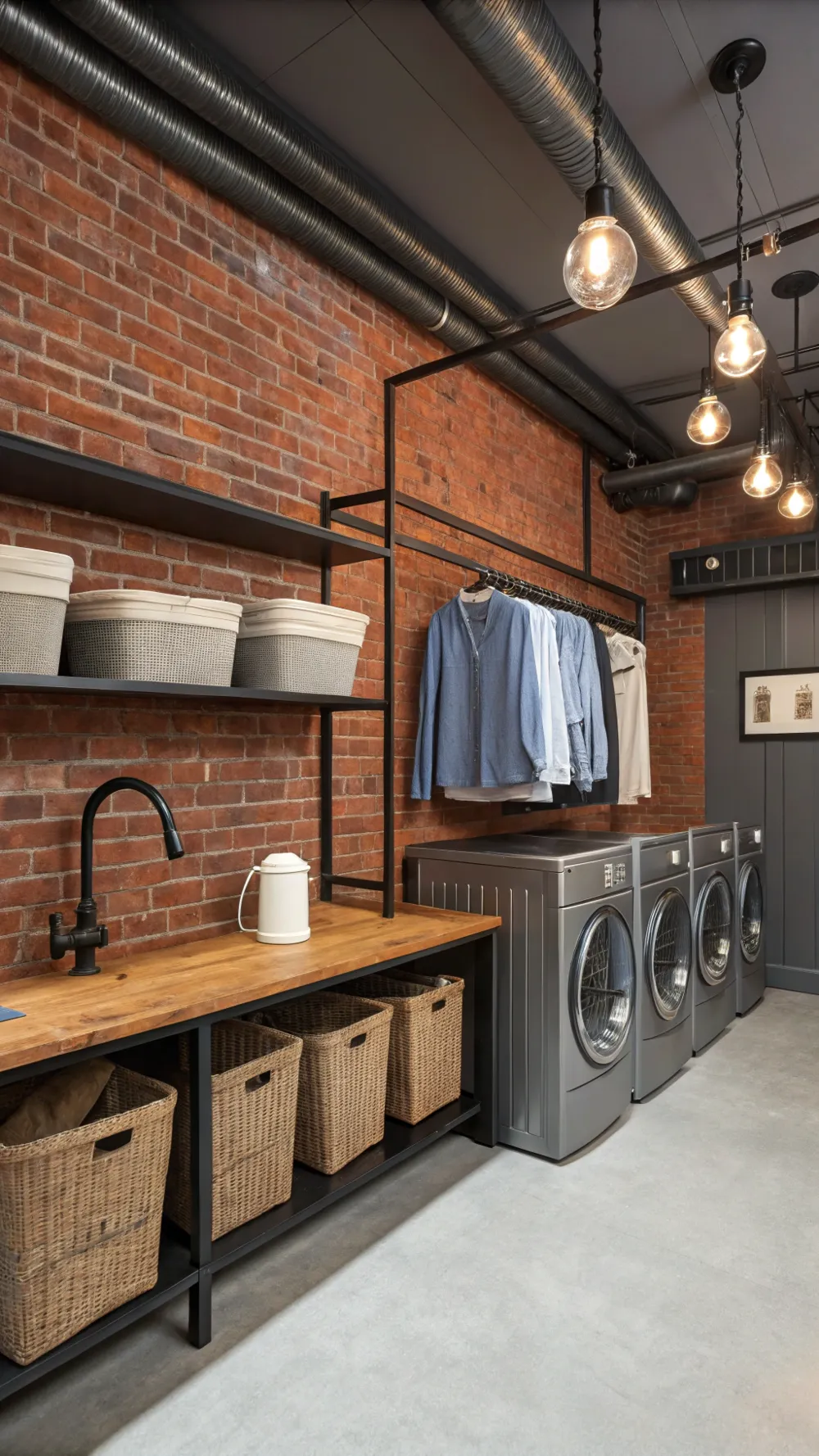 Industrial Chic with Exposed Elements