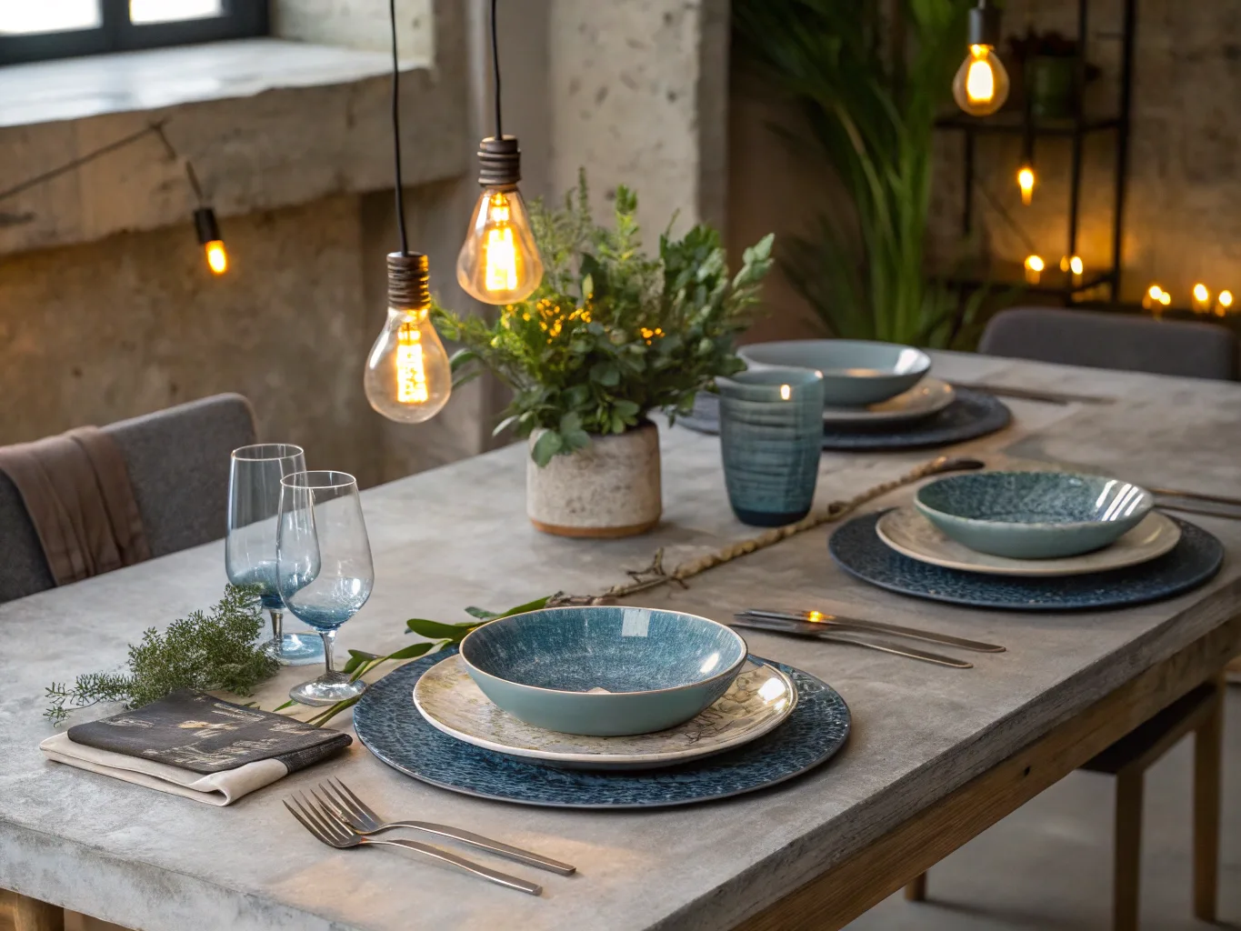 Industrial Loft Blue Setting