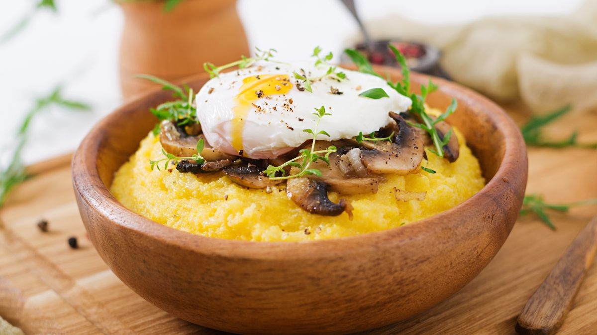 Instant Polenta Bowls with Eggs and Herbs