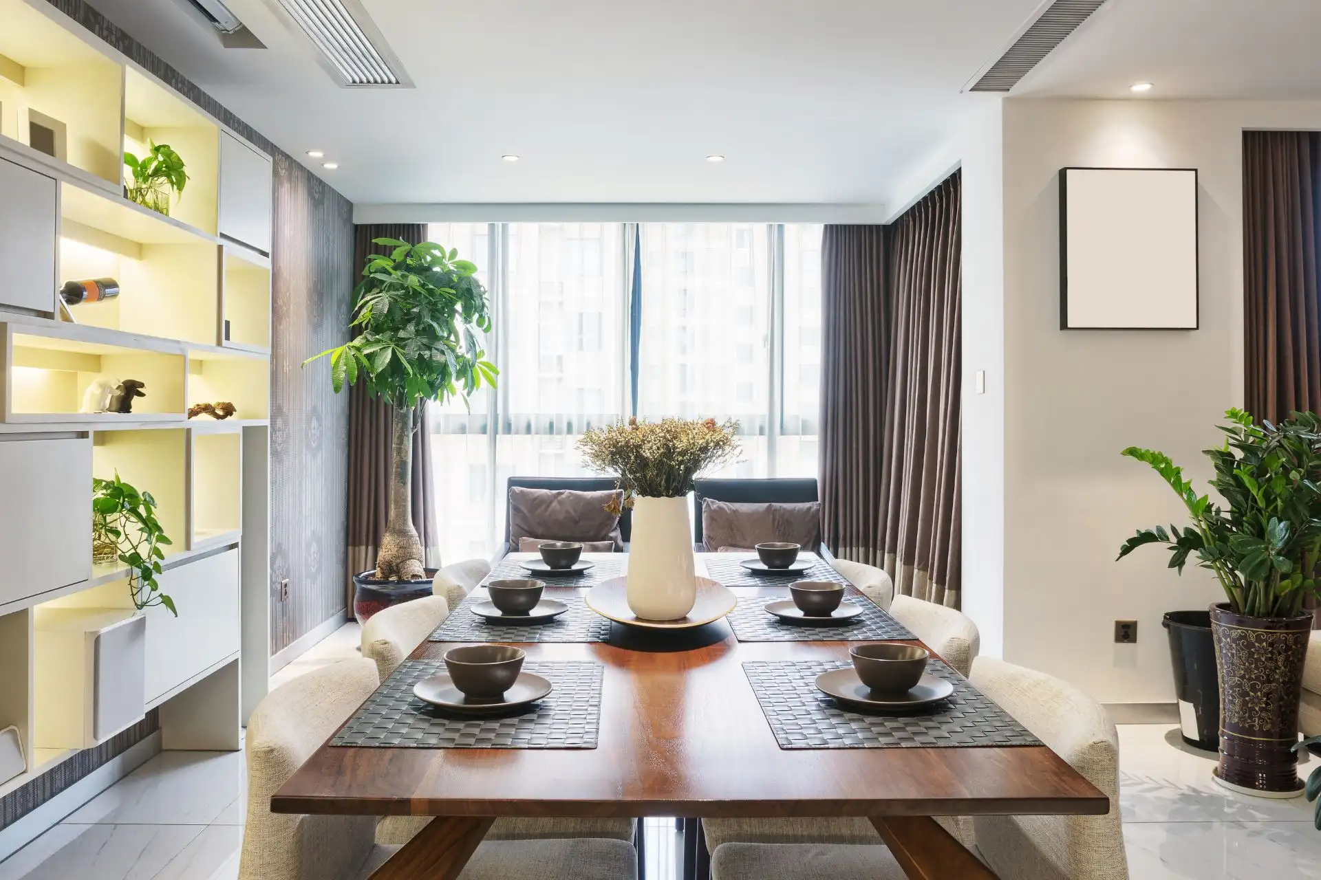 Minimalist Dining Room Interior