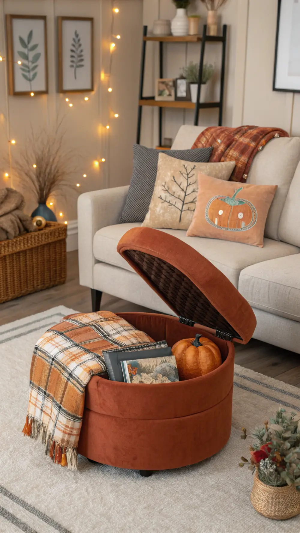 Ottoman with Hidden Storage