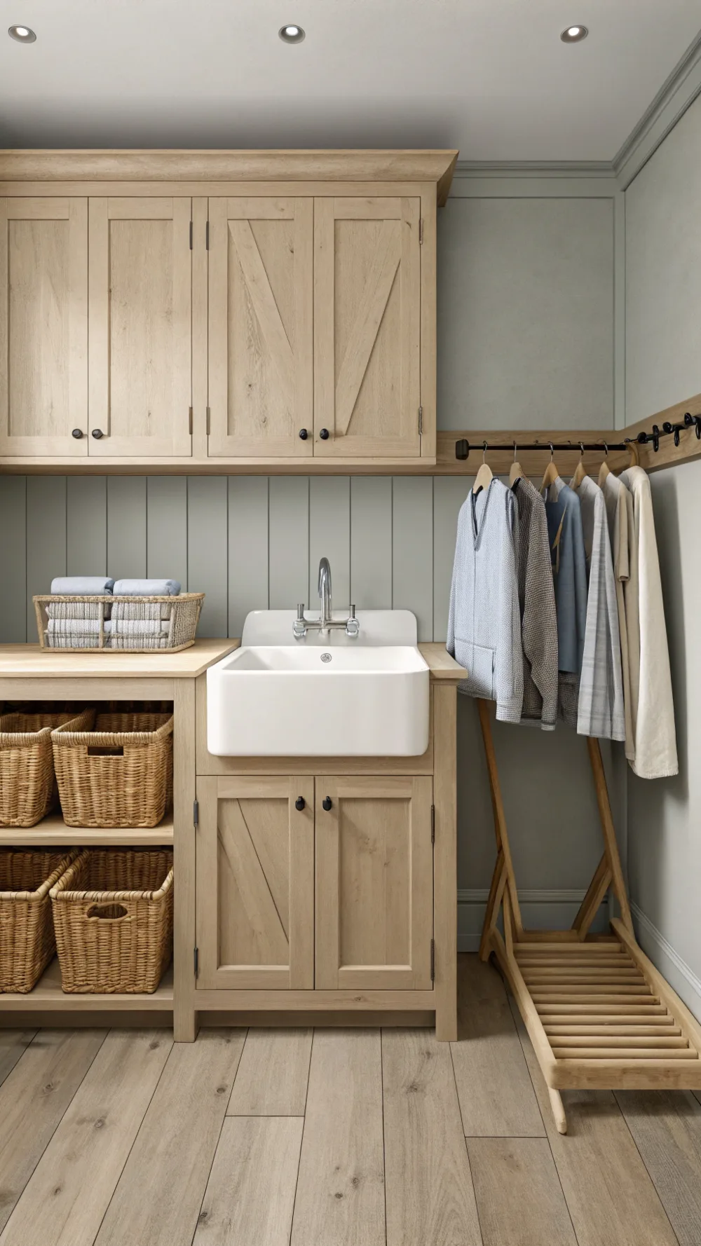 Shaker Style Simplicity Laundry Corner