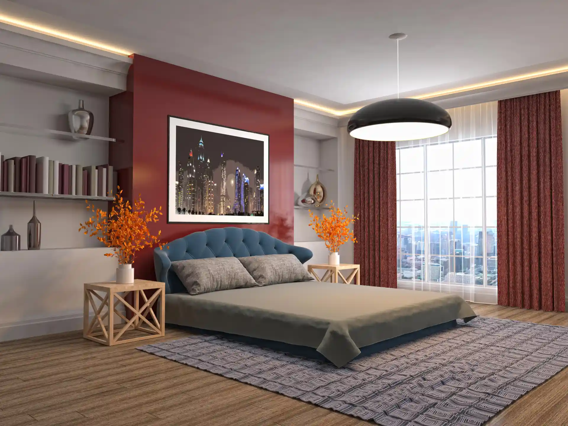 Urbane Crimson Contrast