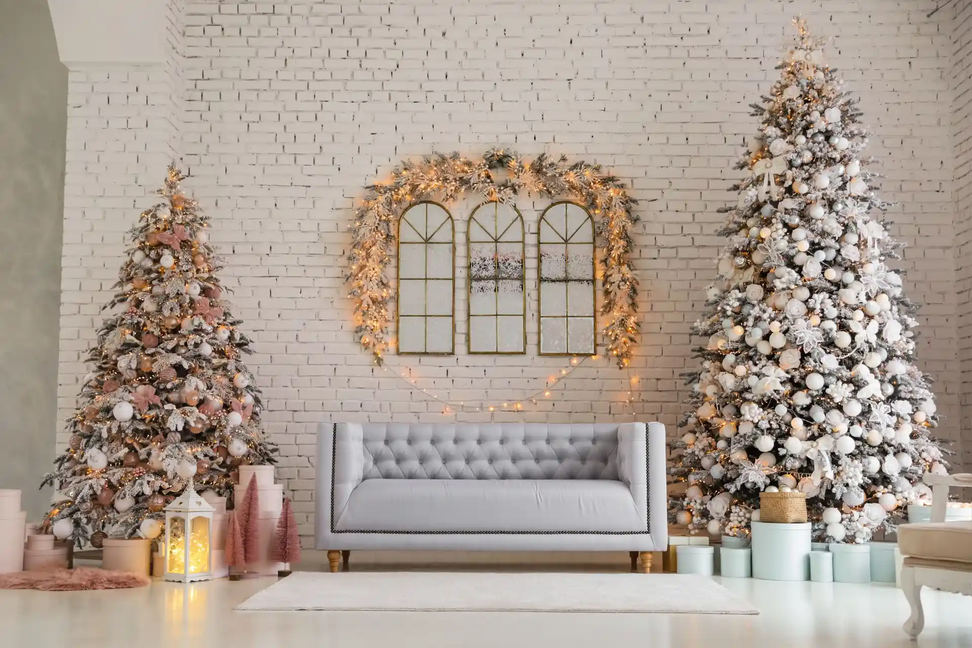 Winter Wonderland of White and Gold