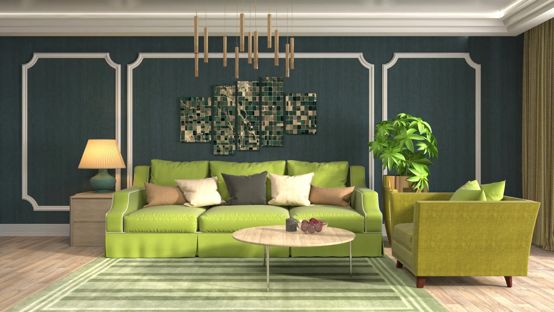 Zesty Lime Green Seating